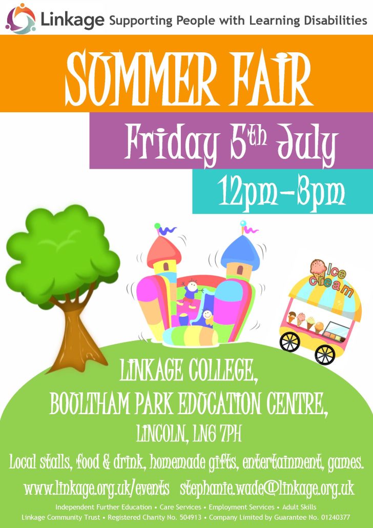 Linkage Boultham Park Campus Summer Fair is on Friday 5th July ...